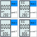 Miniatyrbillede 5 af 5: Digital tester 3 i 1 TDS måler EC og temperatur med display blue