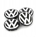 Miniatyrbilde 2 av 8: 4-pakning - Volkswagen VW Senterkopper / Navkapsler - Bil Sølv Silver 56mm