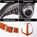 Miniatyrbillede 4 af 7: Pestdoktor Maske Halloween Fuglemaske Retro Nitte Steampunk Latex Maske