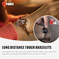 Miniatyrbild 2 av 5: Långdistans-touch-armband för par, vibration och ljus för kärlekspar armband A