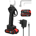 Miniatyrbillede 1 af 5: Havesaks Elektriske Saks Lithium Batteri Ledningsfri Beskæringssaks (Sort 1 Opladning + Plastikkasse) Black