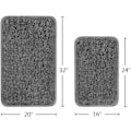 Miniatyrbilde 2 av 7: Hurtigtørkende baderomsmatte, original 2-lags sklisikker badematte, polyester mikrofiber, myk absorberende for bad, dusj, kjøkken og badekar