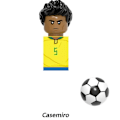 Miniatyrbillede 4 af 7: 2024 NYE Verdensberømte Fodboldspillere Figurer Messi Ronaldo Neymar Lewandowski Mini Action Byggeklods Model Legetøj Børnegaver 10