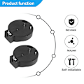 Miniatyrbillede 4 af 5: stk CR2450 Knapcelle Batteri Sokkel Holder Bakke 2 Ben Sort