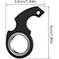 Miniatyrbillede 3 af 4: Nøglering, Spinner Fidget Ring Legetøj, Nøgle Spinner, Spinnende Nøglering