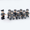Miniatyrbillede 2 af 5: Otte tyske hær WW2 figurer små partikel byggeklodser legetøj