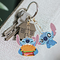Miniatyrbillede 5 af 5: 5 stk. Diamantmaleri Nøglering, Rhinestone Paint Diamantmaleri【GKS】