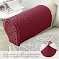 Miniatyrbild 4 av 5: Armstödsöverdrag Fåtölj Stretch Soffa Armstödsöverdrag Armstödsöverdrag för Stolar Burgundy