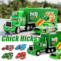 Miniatyrbild 2 av 2: Bilar 2 3 Karaktärer Blixten McQueen & The King & Chick Hicks & Mack Truck Farbror Metall Diecast Leksaksbilar Fordonsmodell För Barn Gåvor - Chick Hick