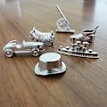 Pikkukuva 2 / 3: 6 kappaletta metalliseos shakkinappuloita lautapelin lisävarusteet pelinappulat Monopoly-peli