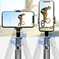 Miniatyrbillede 4 af 5: Håndholdt Gimbal Stabilisator Mobiltelefon Selfie Stick Holder Justerbart Selfie Stativ til Iphone/android L08 White