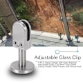 Miniatyrbillede 2 af 5: 4 stk. glasklemmer 304 glasbeslag justerbar glasklemme 8 mm glashylde klemmeholder glaspanel