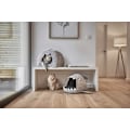 Miniatyrbillede 3 af 3: Katte kurv i filt, katte kurv, filt, grå