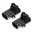 Miniatyrbillede 5 af 8: 2 stk. Garmin til Type C Hun Adapter Professionel Mini USB C Adapter til Garmin Smart Watch
