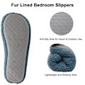 Miniatyrbilde 6 av 8: Dame Tøfler Komfortable Innesko med Memory Foam Varm P