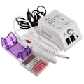 Miniatyrbild 1 av 4: Professionell elektrisk nagelfil manikyrset med 6 sliphuvuden - 20000 varv/min - vit