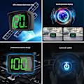Miniatyrbild 5 av 9: Bil Digital Hastighetsmätare Kmh 2,8 Tum Display Skärmbil Head-up Display Gps Speedometer Kmh Hastighetsvarning Head Up Display För Alla Bilar