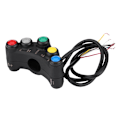 Miniatyrbilde 1 av 8: 22mm 12V Motorsykkel Joystick Bryter Frontlykt Blinklys Tåkelys Horn PÅ/AV Start Drep Bryter 0.1