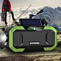 Miniatyrbild 2 av 5: IPX5 USB Uppladdningsbar Handvev Nödradio Vild Vandring Överlevnad Solcellsdriven Bluetooth-kompatibel 5.0 Högtalare
