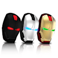 Miniatyrbilde 5 av 5: Ergonomisk Trådløs Mus Iron Man 2.4G Bærbar Mobil Datamaskin Gold