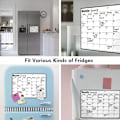 Miniatyrbilde 4 av 4: Magnetisk whiteboard-kalender for kjøleskap