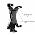 Miniatyrbillede 4 af 5: Universal Tripod Mount Holder Clamp til iPad Tablet