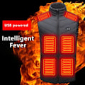 Miniatyrbillede 7 af 11: USB-opvarmet vest til vinterkomfort Sort Black m