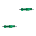 Miniatyrbillede 4 af 5: 1/2/3/5 Aluminium Legering Bowfishing Flue Fiskestang Hjul Mount Hjul Grøn 21x3.5x3.5cm[GKS] Green 21x3.5x3.5cm 2Set