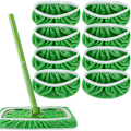 Pikkukuva 1 / 5: Swiffer Sweeper Mop -vaihtopalat, liinat Swiffer-lattiamopille, uudelleenkäytettävä suojus 8PCS