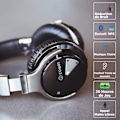 Miniatyrbilde 2 av 4: Cowin E7 Svarte Trådløse Bluetooth Hodetelefoner med Mikrofon for TV, Aktiv Støyreduksjon og 30 timer Musikk