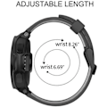 Pikkukuva 4 / 5: Garmin Forerunner 220/230/235/620/630/735XT ranneke silikoni Musta blue