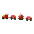 Miniatyrbilde 5 av 5: 5x1/12 Dukkehus Mini Juletog for Bygging av Modell Tog Jernbanestasjon rød