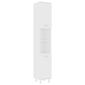Miniatyrbilde 2 av 10: vidaXL Badeskap Hvit 30x30x179 cm Konstruert Tre White White