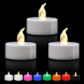 Miniatyrbillede 1 af 7: Flimrende Flammeløse LED-lys, Varer 200+ timer, til Dekoration (12 Pak, Varmt Hvidt)