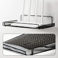 Miniatyrbild 4 av 7: Väggmonterad Routerhållare TV Set-Top Box Hållare Metall Router Förvaringsställ [GKS] Black