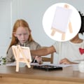 Miniatyrbild 2 av 2: 6 Set Litet Staffli Stativ Mini Trä Staffli Mini Konst Canvas Litet Trä Staffli Liten Målarduk 12.5X7.5cm 12.5X7.5cm