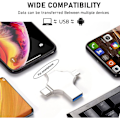 Miniatyrbilde 5 av 5: 1TB 4-i-1 Foto Backup Stick, Universell Kompatibilitet for iPhone iPad Android og PC, Lettbrukelig Programvare for Smidig Dataoverføring og Lagring,