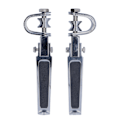 Miniatyrbilde 2 av 8: Krombelagte fotpinnebraketter for 1‑1‑1/4 tommers motorfester Erstatning for FXDFSE FLHTCSE FLHRSEI 0.8