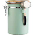 Miniatyrbillede 1 af 8: (Grøn) Kaffebeholder - Kaffebeholder - 1,8L - Kaffebeholder Opbevaringsbeholder - Kaffebeholder - Lufttæt Kaffebeholder med CO2-udluftning - grøn green