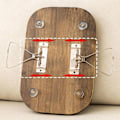 Miniatyrbilde 5 av 5: Folding Sofa Arm Tray i Tre, Robust Sofa Armlenestray Organizer, Robust Sofa Armlenebord for Spising, Drikking, Snacks, Fjernkontroll