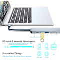Miniatyrbillede 4 af 5: USB C HUB, Multiport USB C Adapter til MacBook Pro & Air Tilbehør