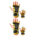 Miniatyrbilde 4 av 5: 1/2/3/5 2 stk Lette og pustende treningshansker i skinn for Gul XL Yellow XL 2Set