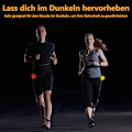 Miniatyrbillede 6 af 7: Reflekterende vedhængssæt til børn, 12 stk reflekterende skoletaskevedhæng med kæder til jogging, egnede reflektorer til børn og voksne