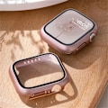 Miniatyrbillede 2 af 7: Hærdet glas + cover til Apple Watch etui tilbehør 45 mm 41 mm 42 mm 38 mm PC-cover iWatch 6 5 4 se 44 mm 40 mm Transparent 19 Transparent 19 Series 654 SE 40MM