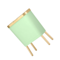 Miniatyrbillede 2 af 5: Effektiv og holdbar plastik skraldespand til køkken - nem a light green gold