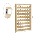 Miniatyrbillede 4 af 5: Trådholder til 48 Spoler, Væghængt Trådholder med Krog, Træbroderi Organiser F