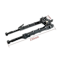 Miniatyrbilde 5 av 5: Aluminiumslegering V9 Støtteben i ett stykke Justerbart Bipod Tripod Feste Svart