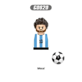 Miniatyrbillede 7 af 7: 2024 NYE Verdensberømte Fodboldspillere Figurer Messi Ronaldo Neymar Lewandowski Mini Action Byggeklods Model Legetøj Børnegaver 8
