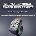 Miniatyrbilde 8 av 10: Tiktok Bluetooth Fjernkontroll Scroll Ring Sidevender Fjernkontroll Pink