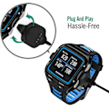 Pikkukuva 4 / 5: Lataustelakka yhteensopiva Garmin Forerunner 920xt:n kanssa, USB-datan synkronointi lataustelakka 1 metrin johdolla